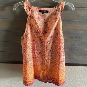 Sanctuary Sheer Salmon Floral Top